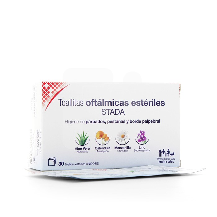 CARE+ TOALLITAS OFTÁLM ESTERIL STADA 30U