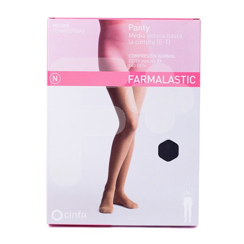 Panty farmalastic normal negro t.peq.