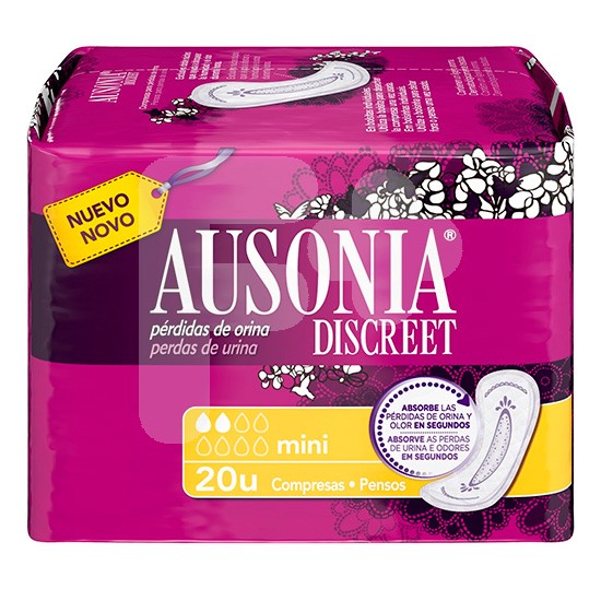 Ausonia discreet mini 20 uds