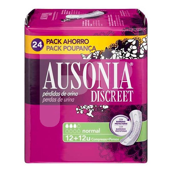 Ausonia discreet normal 24 uds