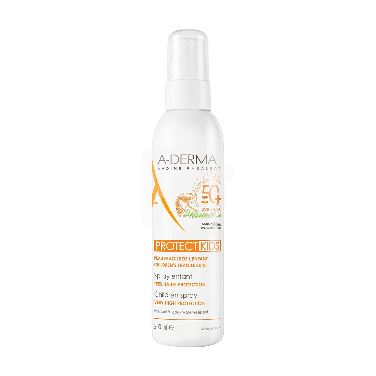 Aderma protect niños spray 50+ 200ml