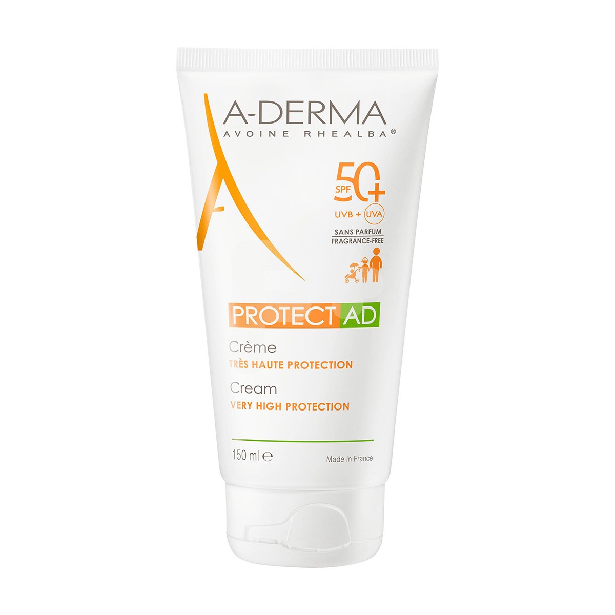 Aderma Protect-ad piel atópica SPF-50+ 150ml