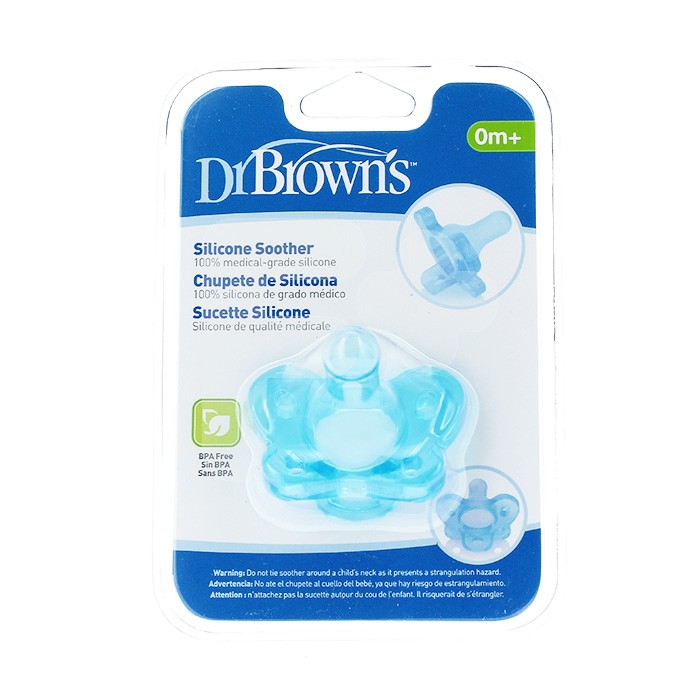 Dr.Brown's chupete silicona azul 0-6 meses