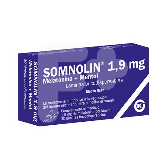 Somnolin melatonina + mentol 30 bucodispersables