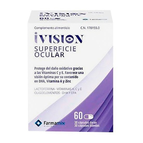 Ivision superficie ocular 30 cápsulas duras+ 30 cápsulas blandas