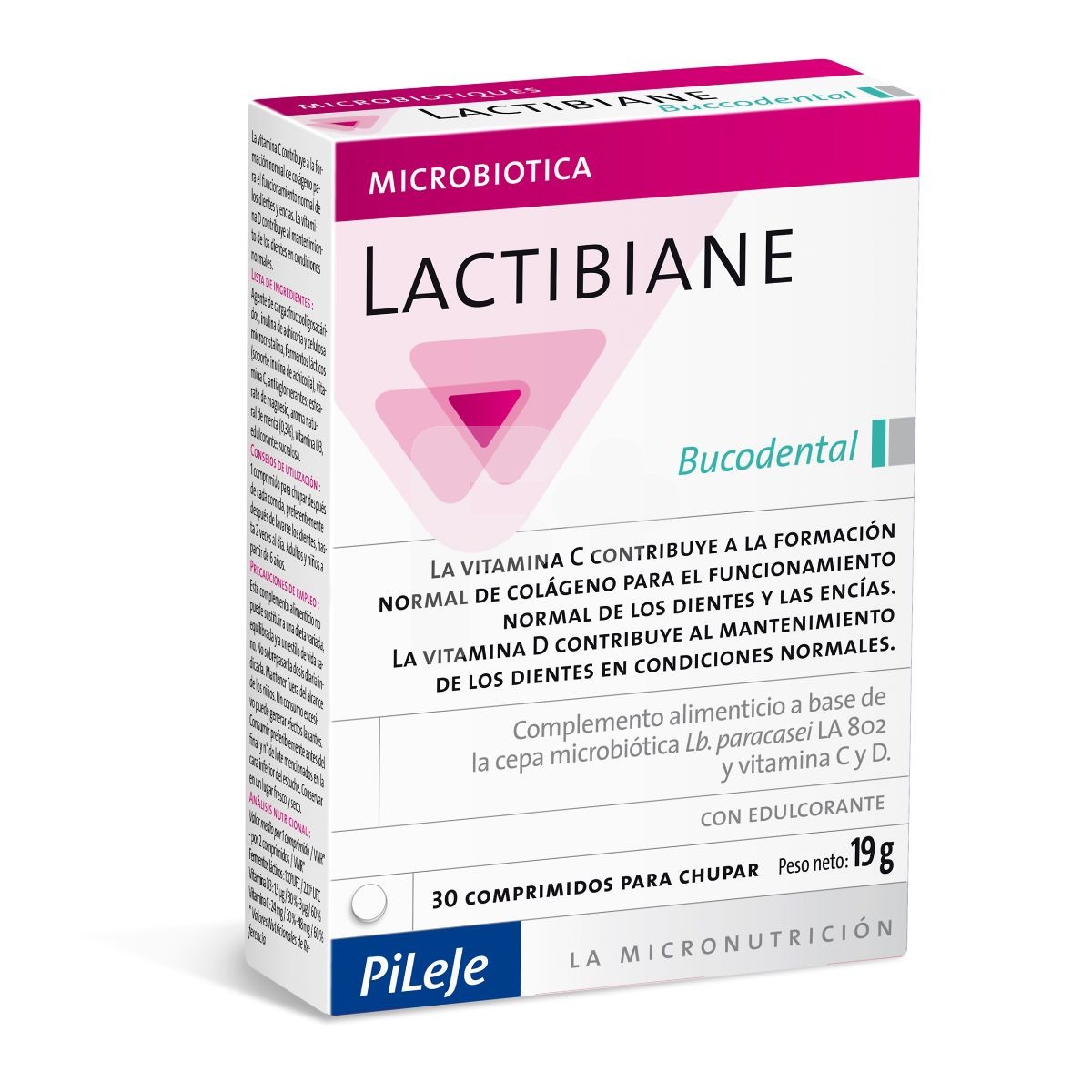 Pileje lactibiane bucodental 30 comprimidos para chupar