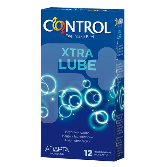 Control preservativo adapta extra lube 12 uds