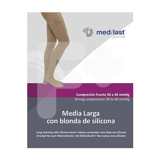 Medilast Media larga blonda negro cf egd Medilast Media larga blonda negro cf egd