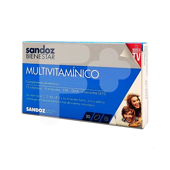 Sandoz Bienestar Multivitamínico adulto 30 cápsulas