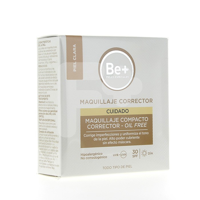 Be+ maquillaje compac spf30 p/clara 10gr Be+ maquillaje compac spf30 p/clara 10gr