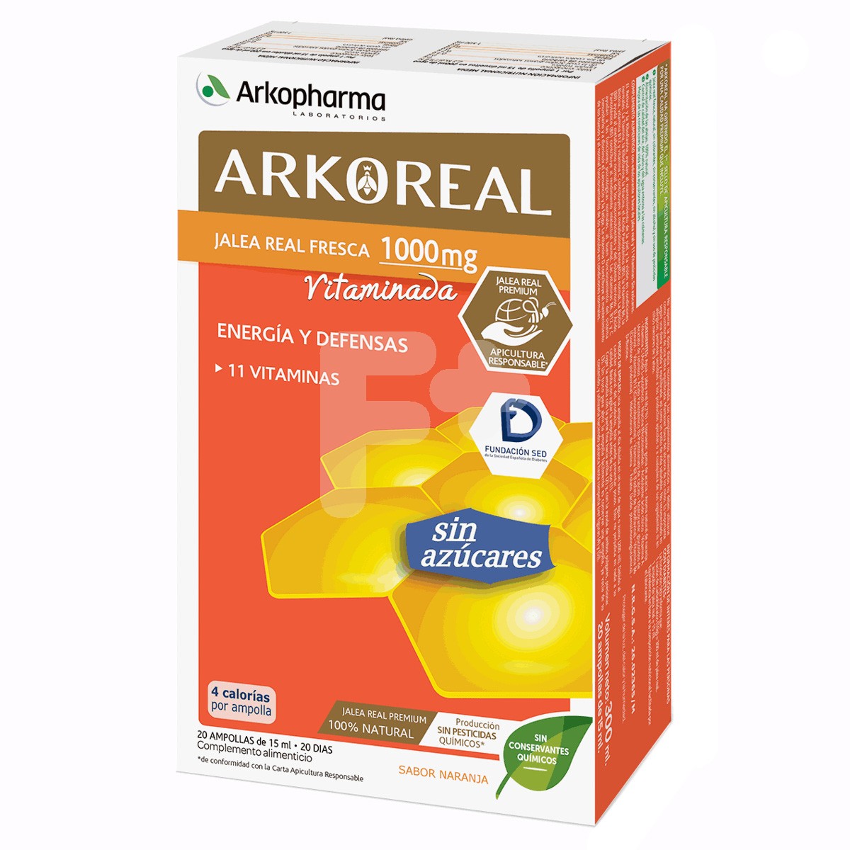 ARKOREAL JALEA+VIT S/AZUCAR 15 ML 20 AMP