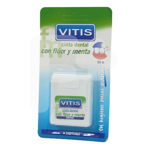 Vitis Cinta dental fluor y menta