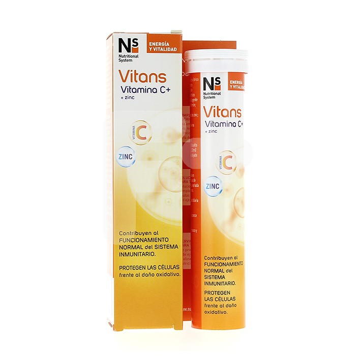 N+S VITANS VITAMINA C+ 20 COM. EFERVESC.