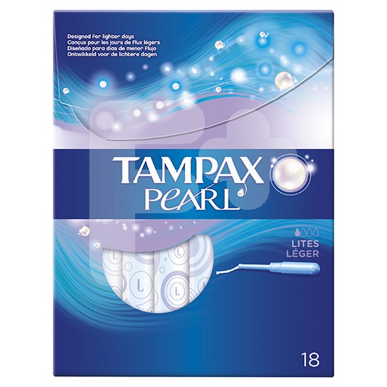 Tampax tampones pearl lites 18 uds