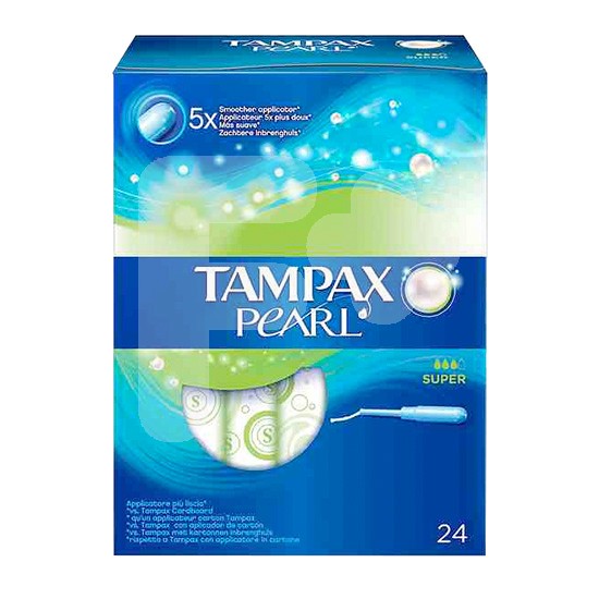 Tampax tampones pearl super 24 uds