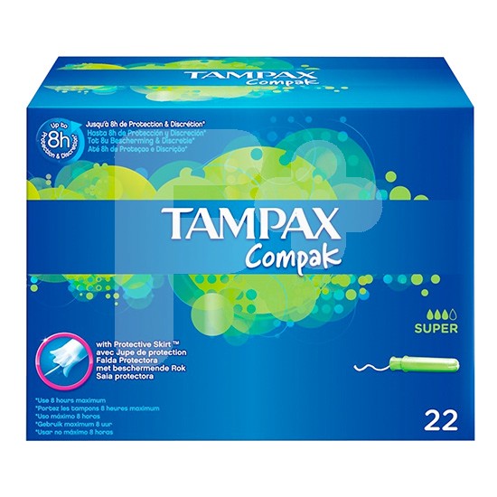 Tampax tampones compak super 22und