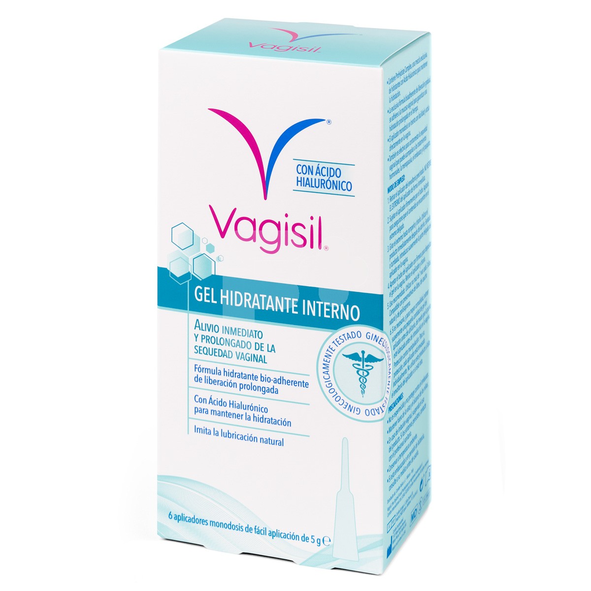 Vagisil íntima gel hidratante interno 6ud x 5g