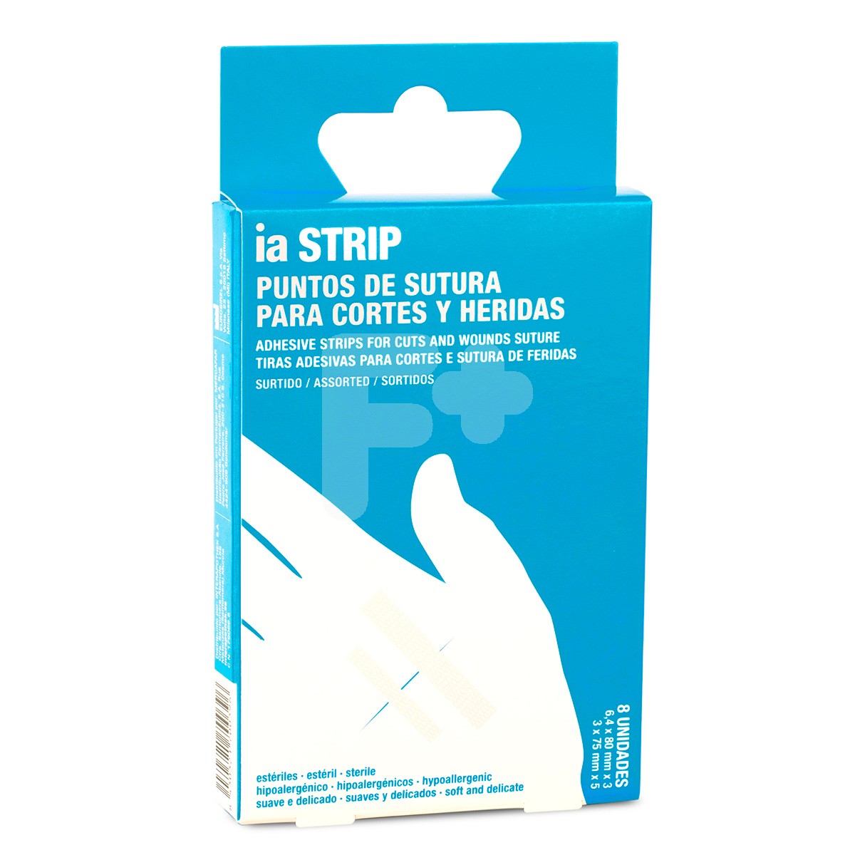 Interapothek puntos de sutura surtidos 8uds