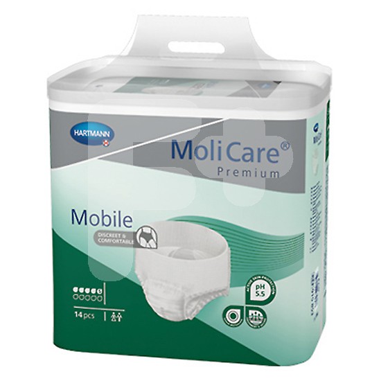 Molicare Premium Mobile 5 gotas Talla L 14u