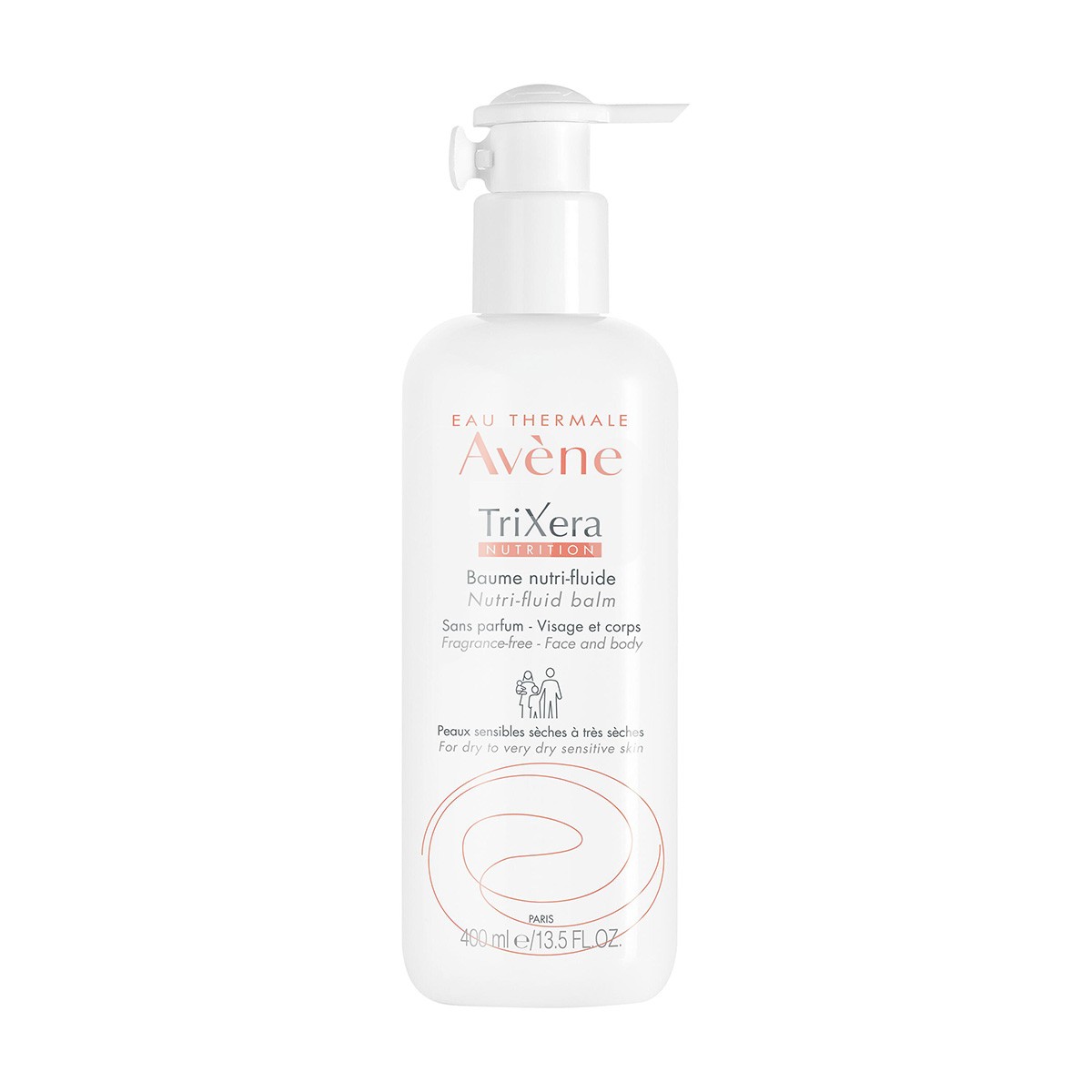 Avene trixera bálsamo nutri-fluido 400ml