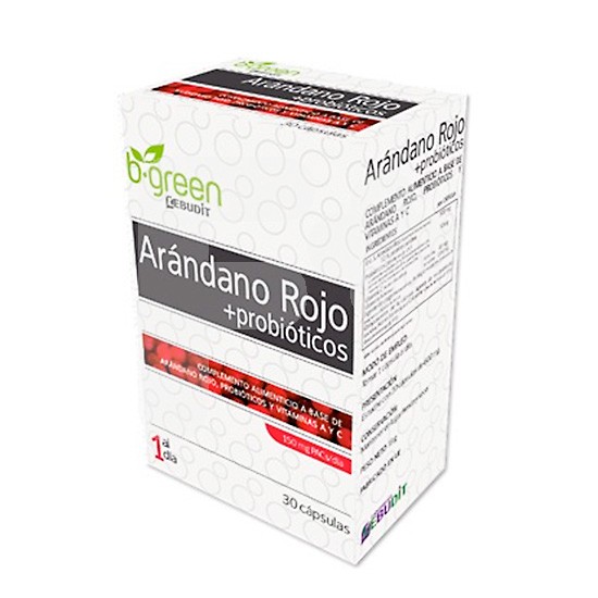 B Green Arandano rojo y probiótico 30 cápsulas