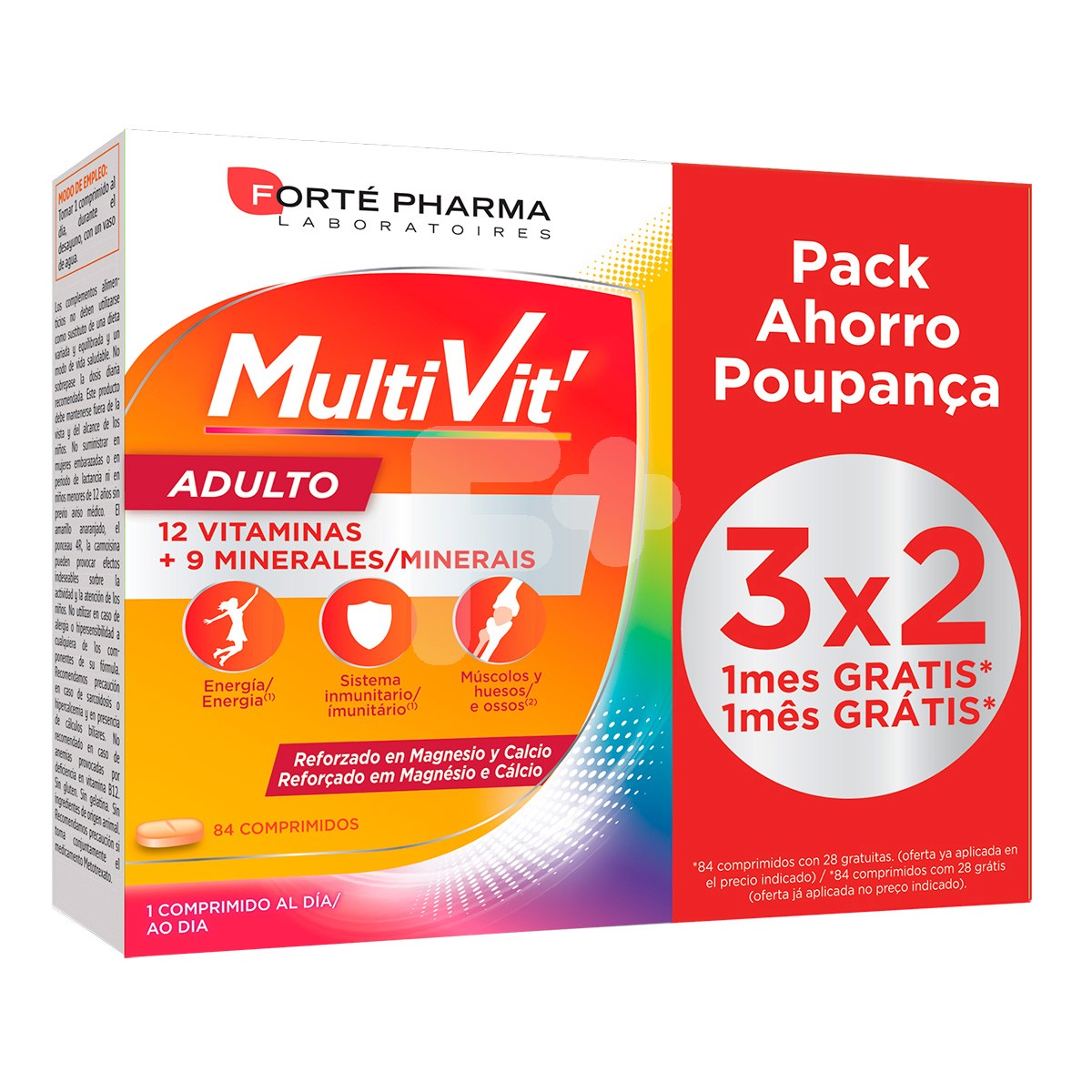 Forte pharma energy multivit adulto 84 comprimidos