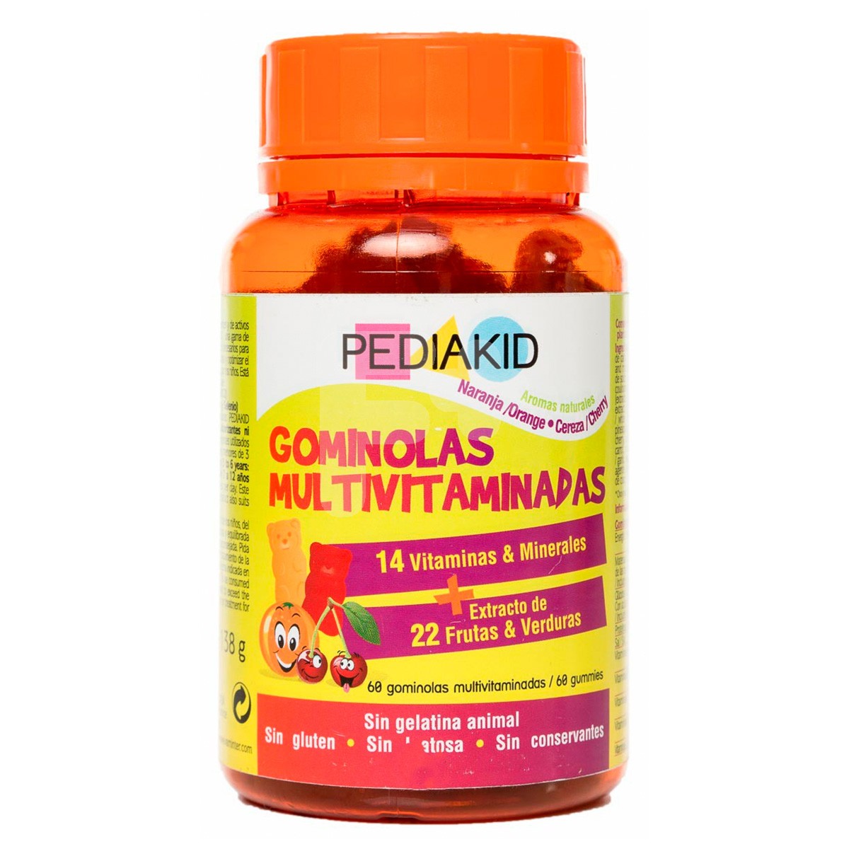 Pediakid gominolas 22 frutas 60 ositos