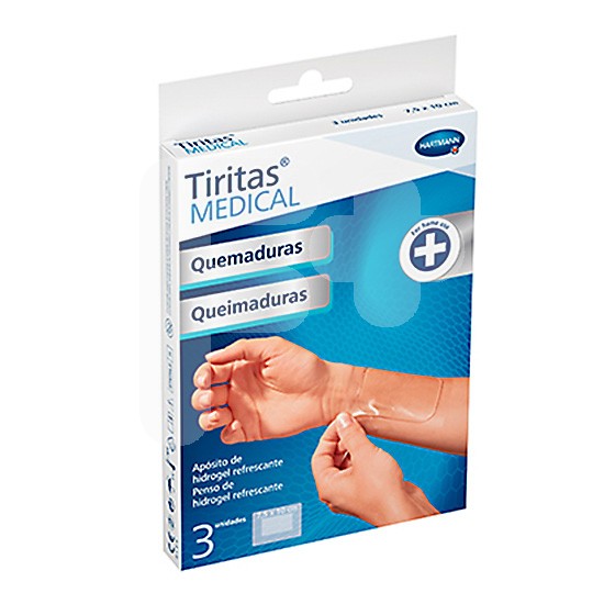 Hartmann tiritas medical quemaduras 7,5x10cm 3u Hartmann tiritas medical quemaduras 7,5x10cm 3u