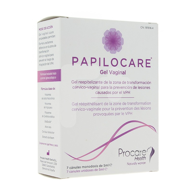 Papilocare gel vaginal 7 cánulas x 5ml