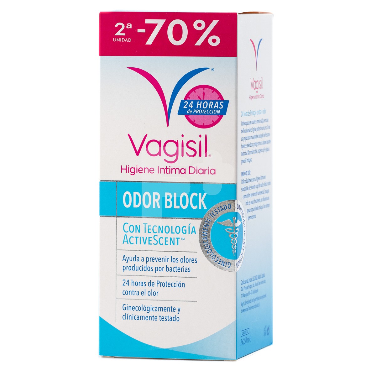 Vagisil higiene íntima diaria odor block pack 2x250ml