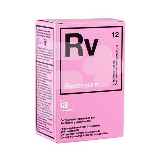 Interapothek Reversure (infecciones urinarias) 30 cápsulas Interapothek Reversure (infecciones urinarias) 30 cápsulas