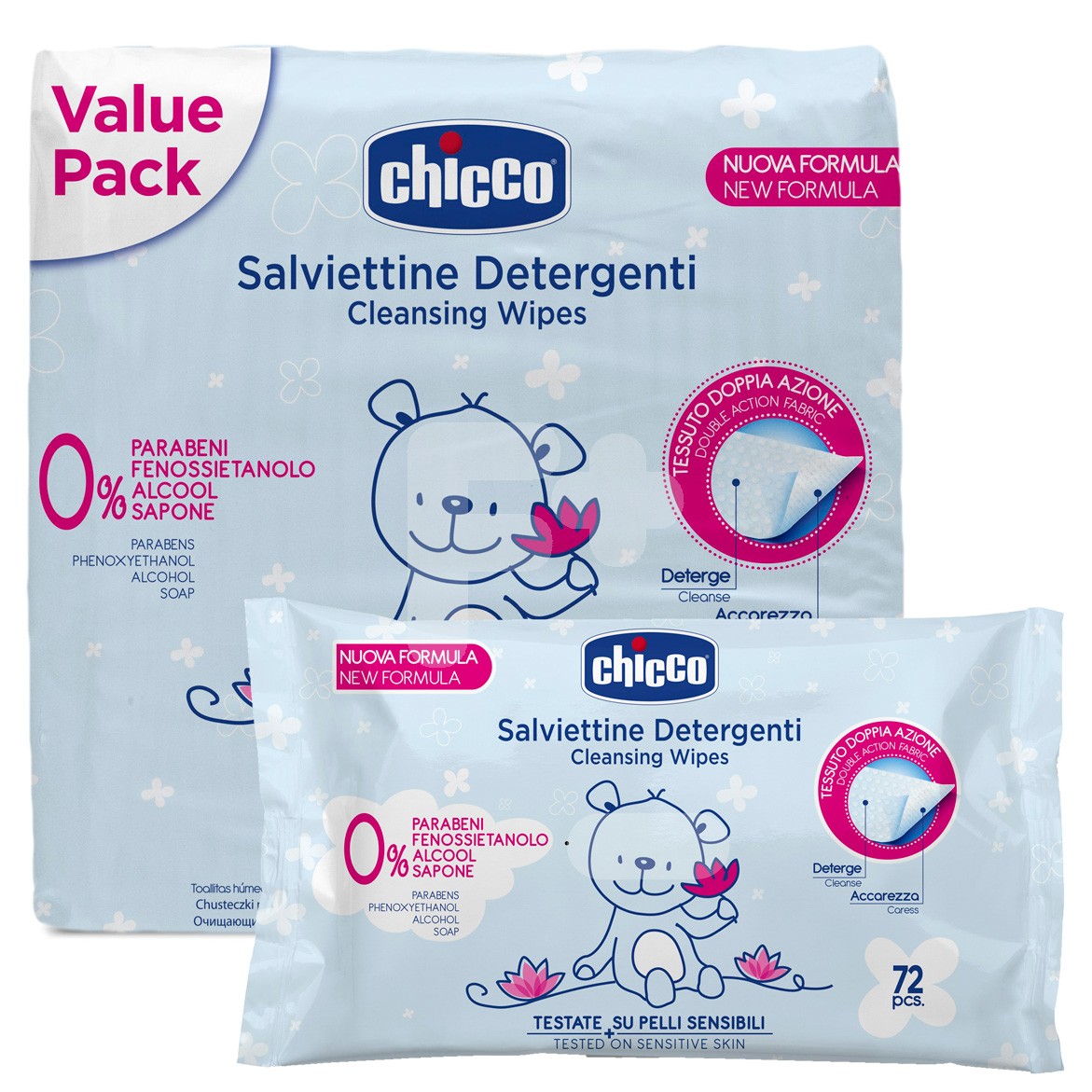 Chicco toallitas tripack 3 x 72uds