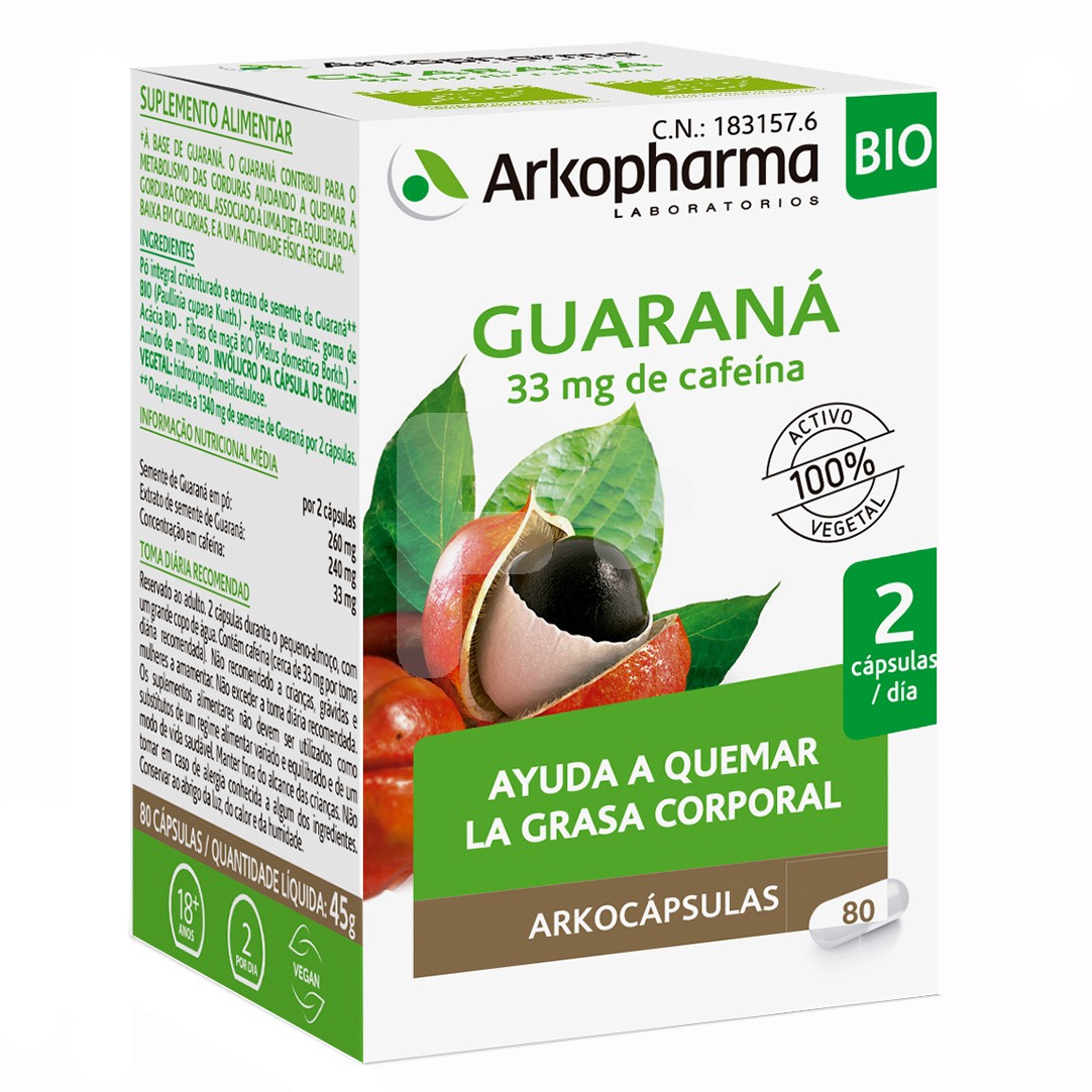 ARKOCAPSULAS GUARANA 84 CAPSULAS