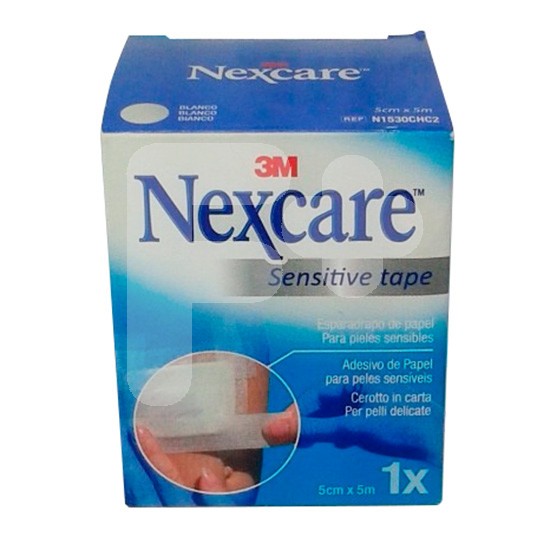 3m esparadrapo nexcare papel blanco 5mx5cm