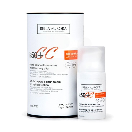 Bella Aurora color 50+ p/sensible 50ml