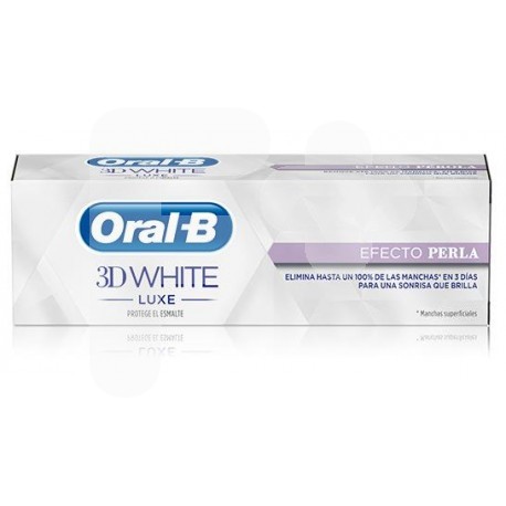 OralB Pack B pasta + 3D white luxe perla 75ml OralB Pack B pasta + 3D white luxe perla 75ml