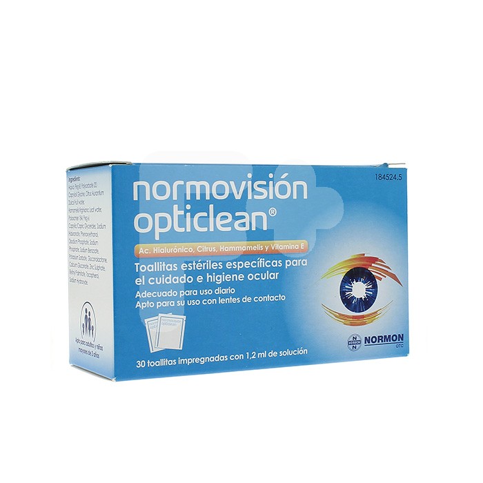 NORMOVISION OPTICLEAN 30 TOALLITAS