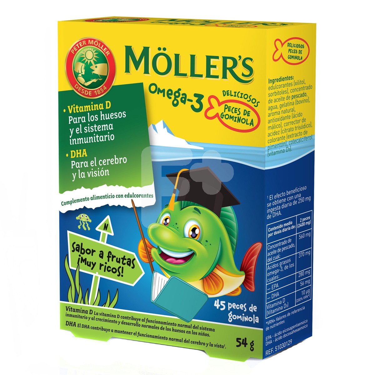 Moller`s Omega 3 45 peces de gominola