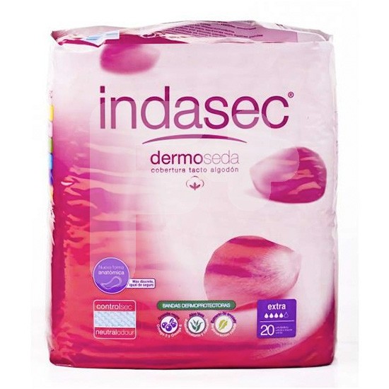 Indasec dermoseda extra 20 compresas