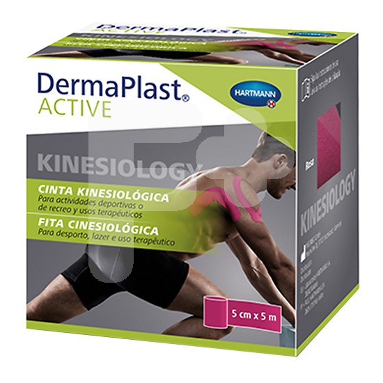 Dermaplast active kinesiolog rosa 5cmx5m