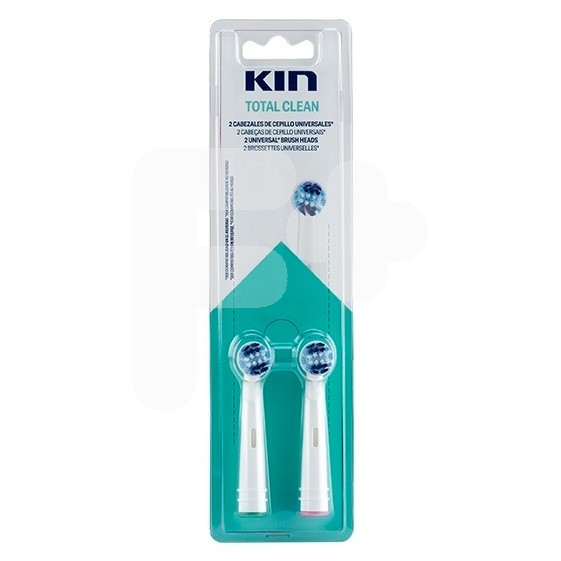 Kin recambio limpieza total cepillo eléctrico 2uds