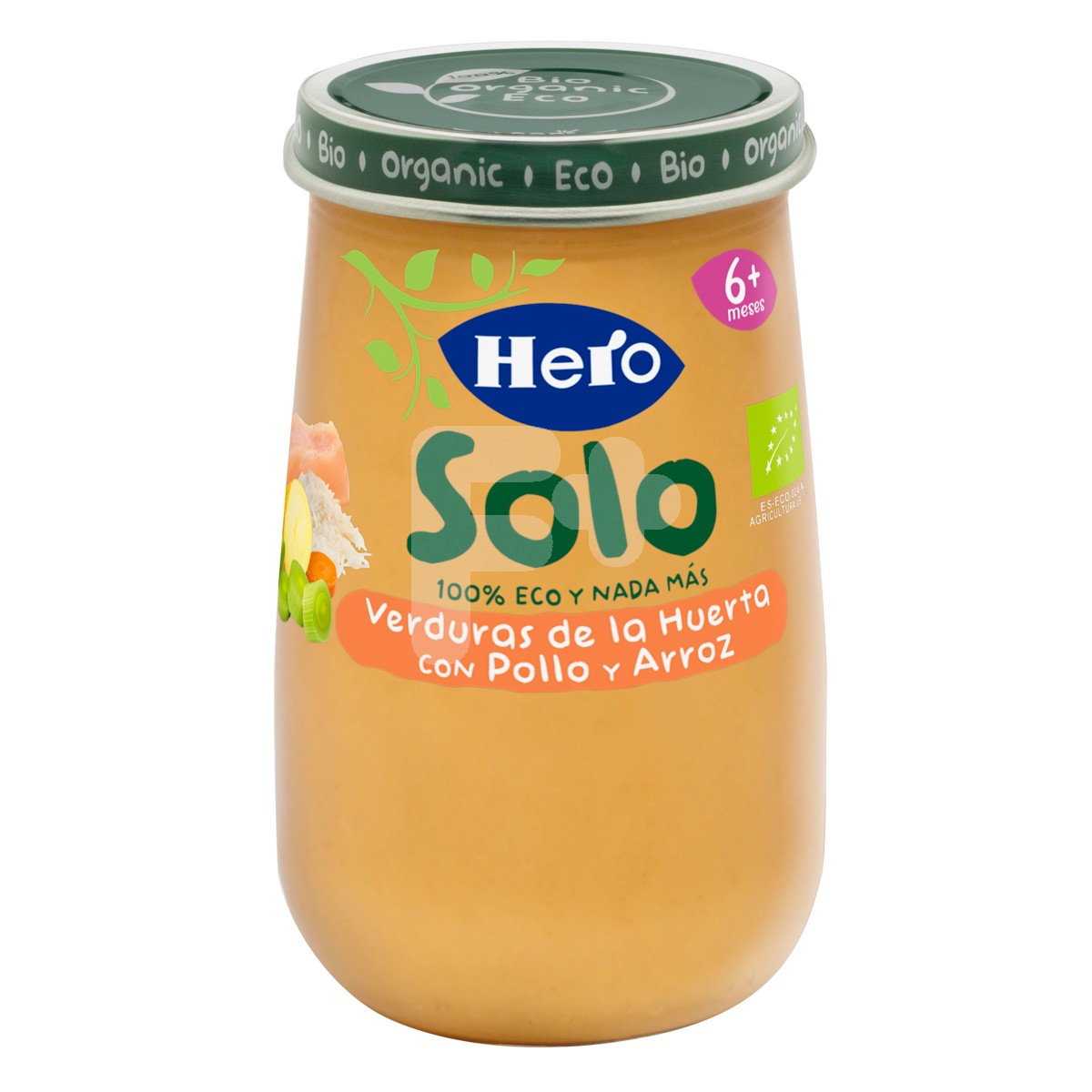 Hero Baby Solo ecológico verdura pollo y arroz 190g