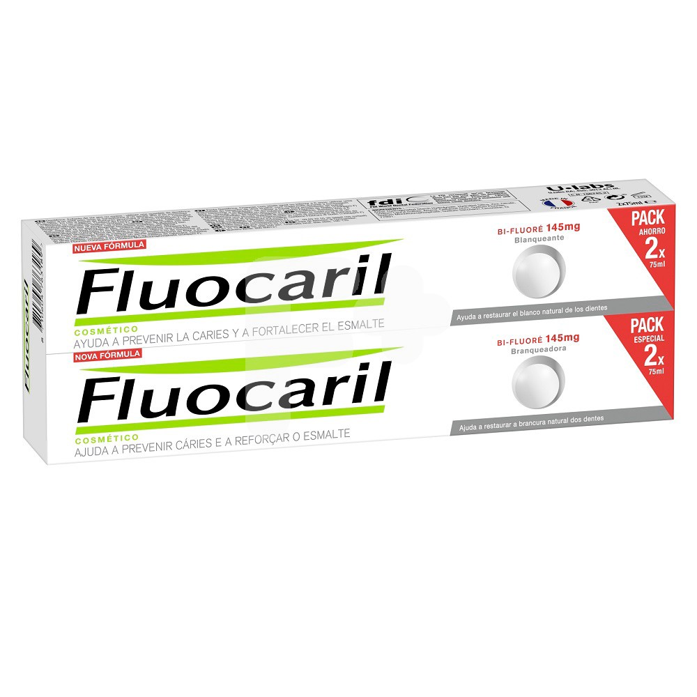 Fluocaril bifluor pasta blanqueante 75mlx2u