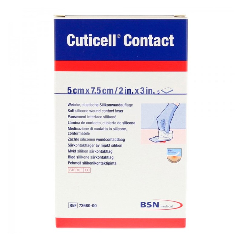 Cuticell contact 5 x 7,5 cm 5uds