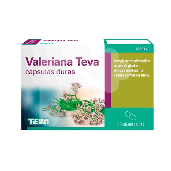 Valeriana teva 200 mg 60 cápsulas