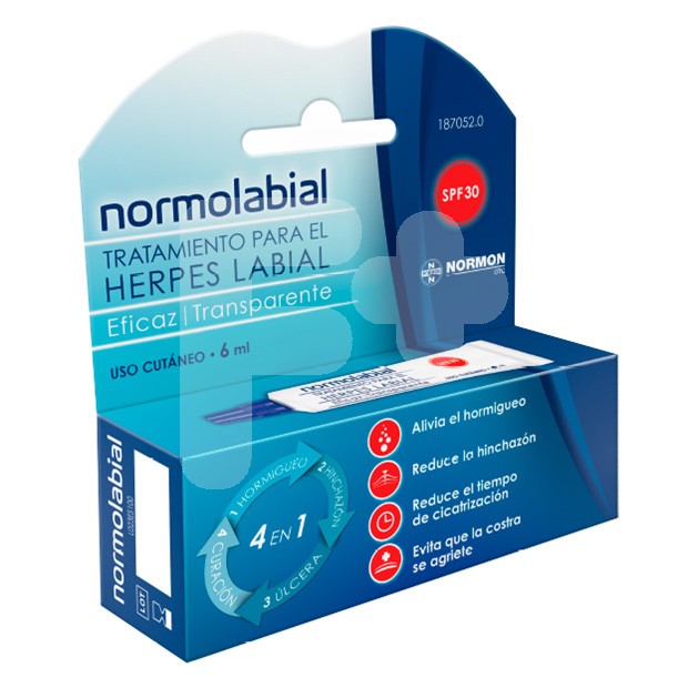 Normolabial tratamiento herpes 6 ml