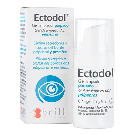 Ectodol gel limpiador parpados 15ml