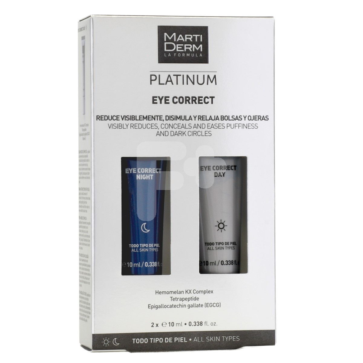 MartiDerm Platinum Eye Corrector Día & Night 2 x 10ml