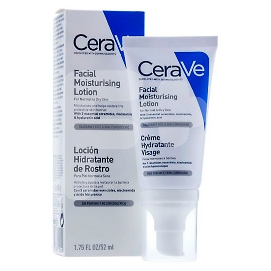 Cerave loción hidratante rostro 52ml