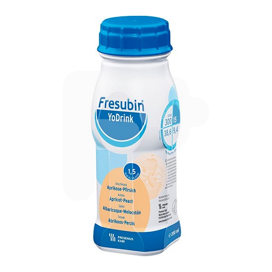 Fresubin yodrink albaricoque y melocotón 4x200ml